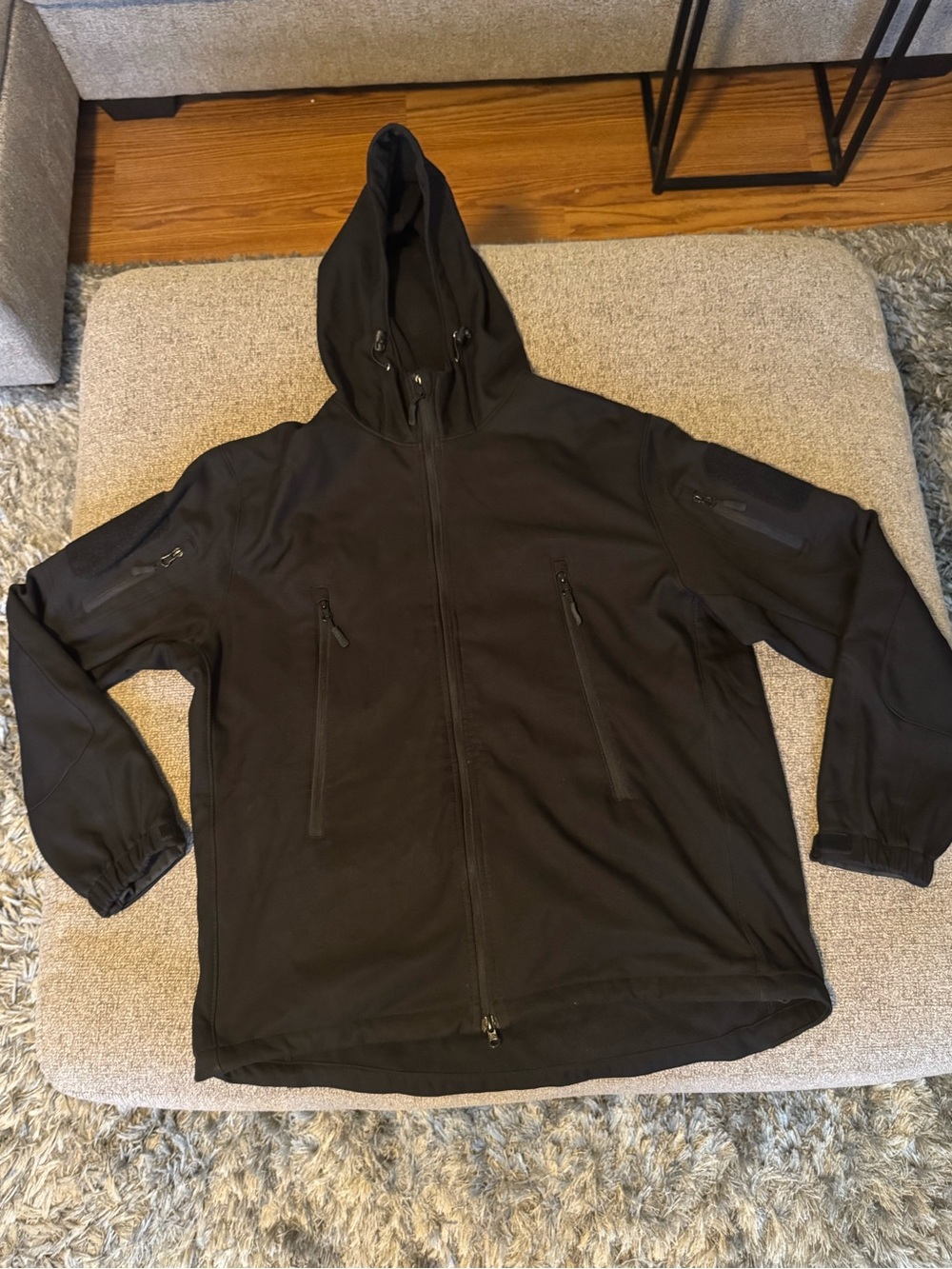 FFNIU Men's Hooded Jacket - Black